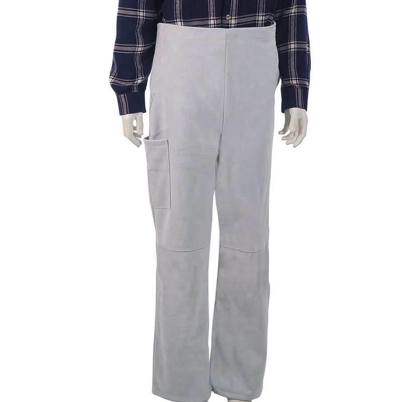 Pantalon SINGER pour soudeur - Cuir croute - SOUDAP