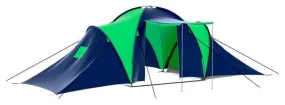 vidaXL Tente de camping 9 personnes Bleu et Vert